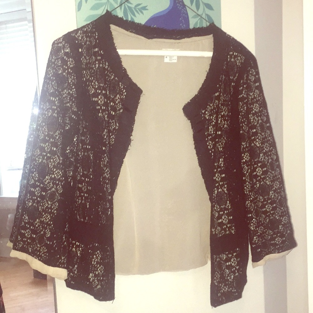 Lace 3/4 Sleeve Coat